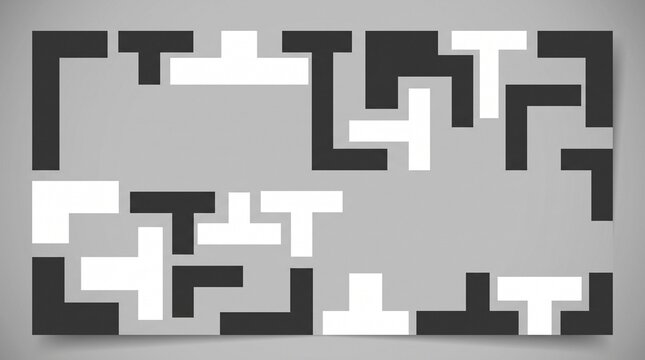 Minimalist 2D flat notch and slot interlocking layout