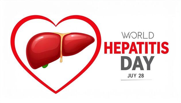 World Hepatitis Day Heart Liver Graphic