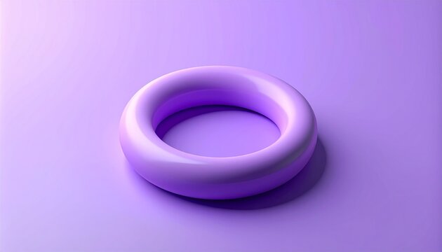 ラベンダーにマットな3Dクレイリングが映えるポップな縦長素材。Z世代コスメ・雑貨向け無地キャンバス