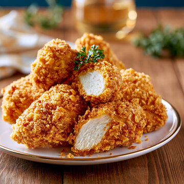 Crispy Golden Fried Chicken