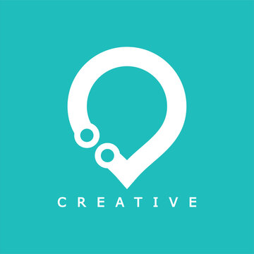 Creative pin location icon design inspiration
