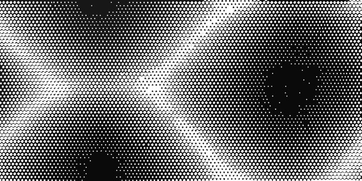 Halftone dot pattern monochrome texture with varying density