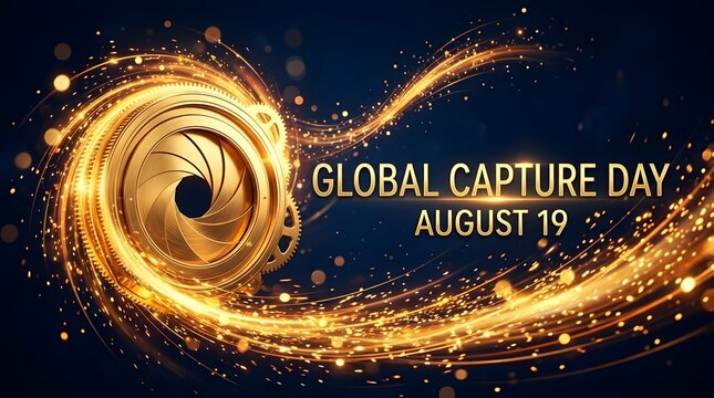 Global Capture Day poster. Photography event promotion