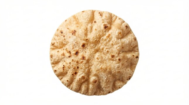 Round baked Indian flatbread, such as roti or chapati