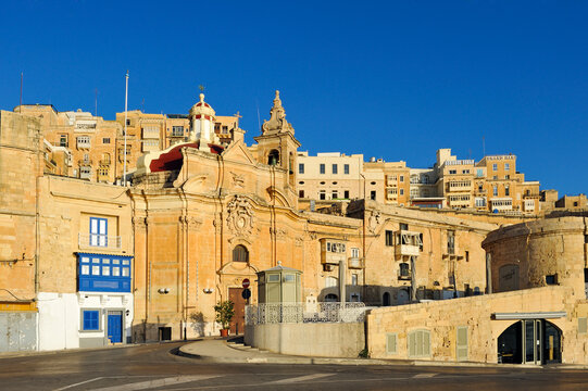 Visit to church of our lady of liesse and harbour club on barrierra wharf in valletta malta