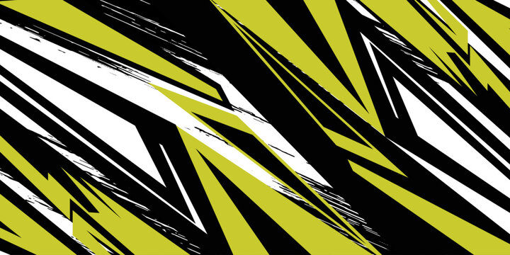 Car pattern graphic vector with exclusive colors. Abstract grunge background design for vehicle vinyl wrap and sports car, racing car, modern.