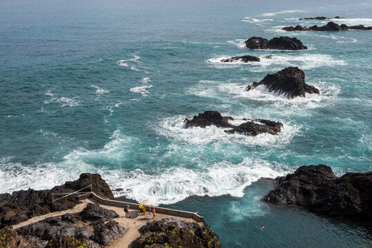 Natural swimming pool at Seixal offers a unique experience along the coast of Madeira