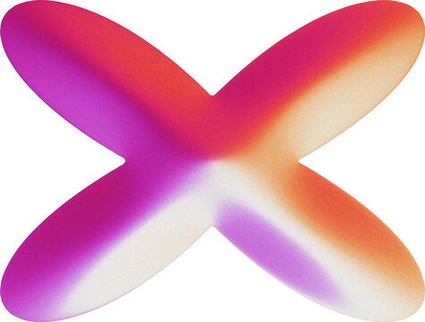 Star Starburst Flare Flower Floral Y2K Futuristic 3D Symbol