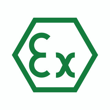 Atex - ex logo green vector
