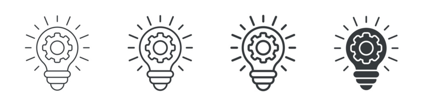 Innovation Different Icon Set Simple Style Collection