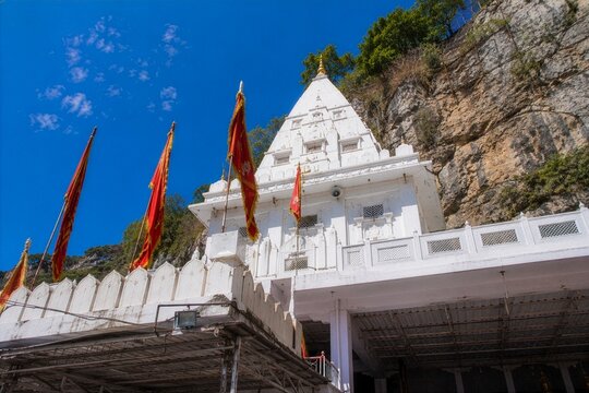  Vaishno Devi Temple Low-Angle Tower View