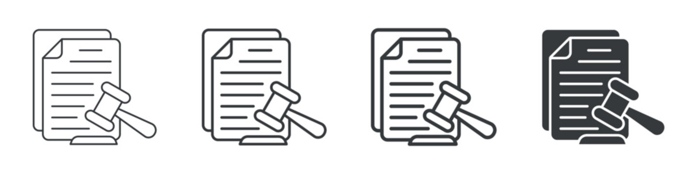 Regulation Different Icon Set Simple Style Collection