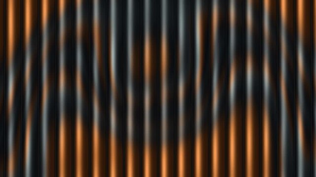 Abstract Geometric Background with Vertical Rippled Lines and Bronze Copper Tones