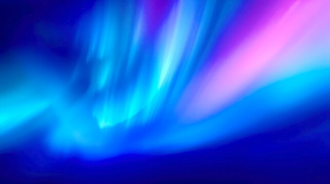 Vibrant aurora dances across dark, starry night sky