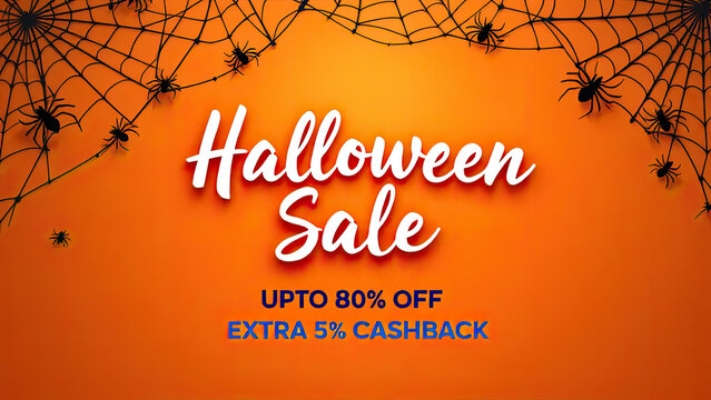 Spooky halloween sale promotion up to 80 off with extra 5 cashback offer