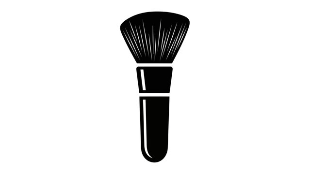 Professional makeup brush for applying powder, cosmetic tool for beauty and skincare routine