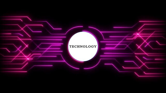 Futuristic technology concept with glowing digital network. Abstract hi-tech innovation background for business and science presentations.