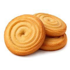 Fototapeta premium Three traditional sweet danish butter swirl cookies