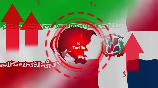 Iran and Dominican Republic trade tariffs global economic relations international commerce import export restrictions financial markets geopolitical tensions business policy supply chain inflation tra