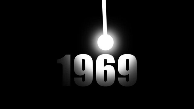 1969 Bright concept Lighting Up &ndash; Futuristic New Year Concept Symbolizing Innovation, Strategy and forward Thinking Success business growth on background...