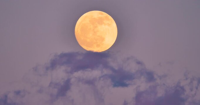 full moon and cloud in the sky