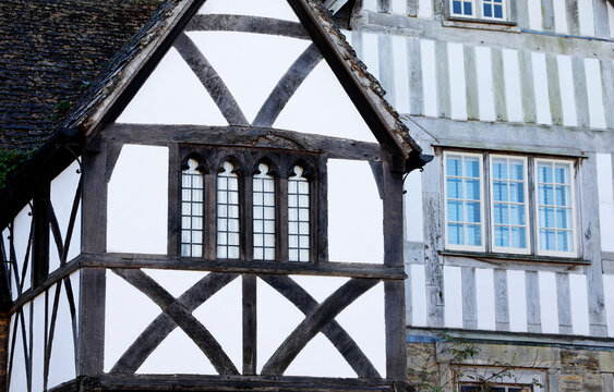 Exploring traditional architecture of late medieval and early modern periods in Lacock, Wiltshire, England