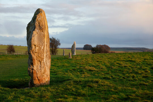 Explore standing stones at Avebury in England's largest megalithic stone circle