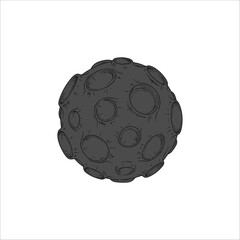 asteroid space object image artwork illustration © WA Design Studio