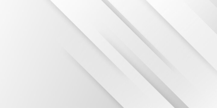 Minimalist abstract white gray background with diagonal lines and soft shadows for modern corporate design