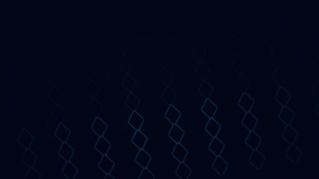 Abstract Blue Diamond Shapes Grid Pattern Motion Graphic Background
