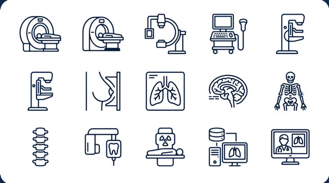 Medical diagnostic imaging equipment and scans for health screening and diagnosis