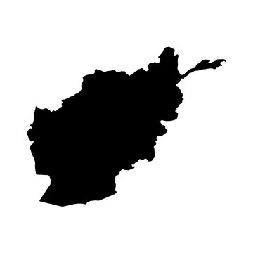 Islamic Emirate of Afghanistan map icon Asia logo design illustration