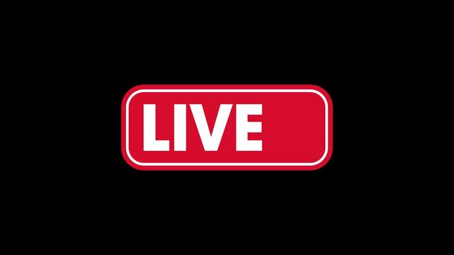 animated gif video icon sign LIVE streaming video internet news