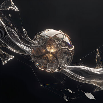 Glowing Digital Core - AI Data Sphere Concept