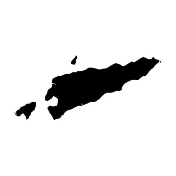 Democratic Republic of Timor-Leste map icon Asia logo design illustration