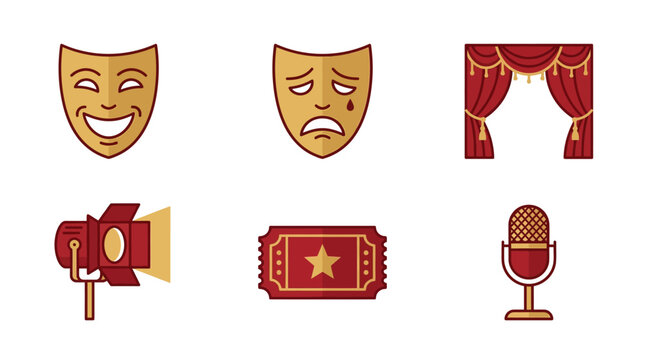 Theatrical Masks and Stage Props.
