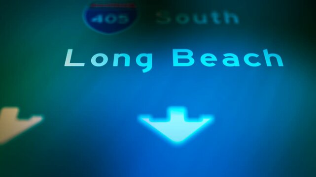  Crime Filler Shot - Cinematic Oregon State Highway Sign - Long Beach