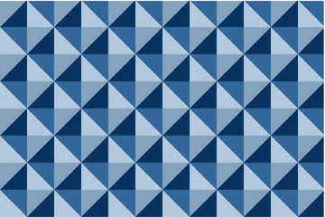 Obraz premium Geometric Blue Pattern Featuring Repeating Triangle Shapes and Modern Abstract Design Elements