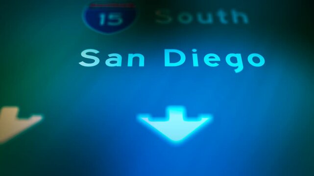 Crime Filler Shot - Cinematic Oregon State Highway Sign - San Diego