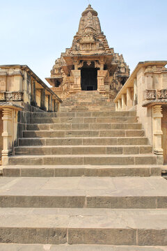 The Lakshmana Temple  dedicated to Vaikuntha Vishnu - an aspect of Vishnu  10th-century Hindu temple built by Yashovarman during the Chandela dynasty located in Khajuraho, India, 