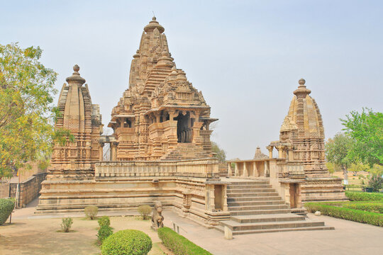 The Lakshmana Temple  dedicated to Vaikuntha Vishnu - an aspect of Vishnu  10th-century Hindu temple built by Yashovarman during the Chandela dynasty located in Khajuraho, India, 