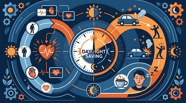Impacts of daylight saving time on health and road safety