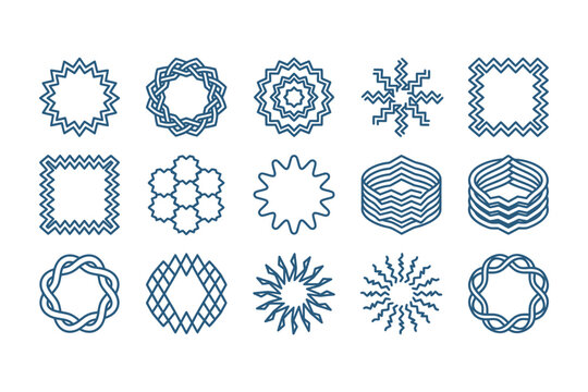 Collection of various geometric shapes.