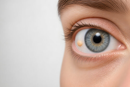 Pinguecula on Human Eye Scientific Medical Illustration