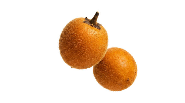 Fresh Lulo Fruit Naranjilla Isolated on White Background Exotic Tropical Healthy Ingredient for Refreshing Juice Drink