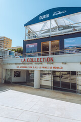 Obraz premium Monaco – September 22, 2025: Entrance to the Car Collection of Prince Rainier III in Monaco