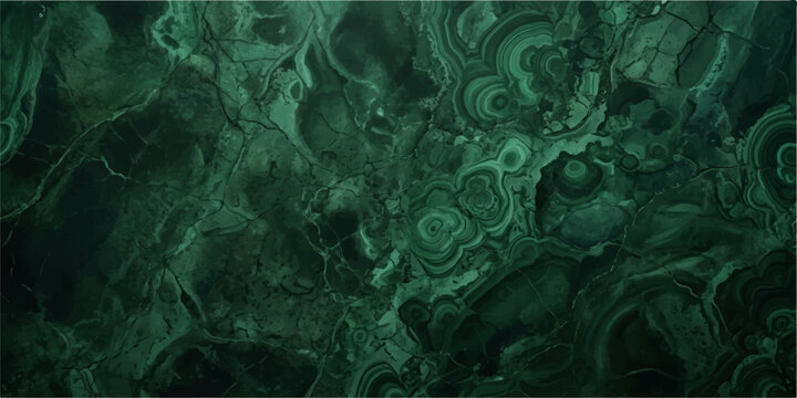 Malachite Abstract Texture: A close-up of a malachite stone reveals its intricate, swirling patterns in deep shades of green, creating a visually stunning abstract texture.