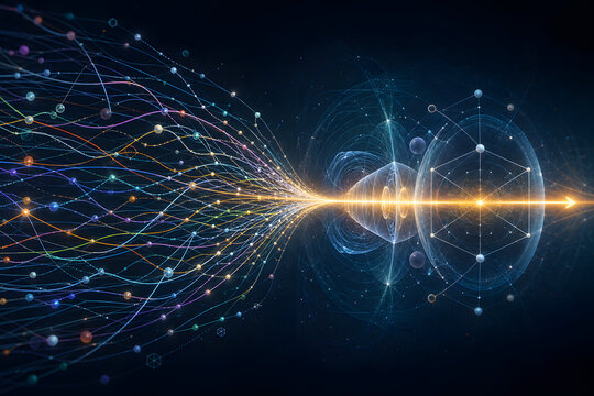 Quantum optimization routes converging into one luminous path