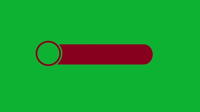 Animated modern lower third graphic template sliding in and out on a chroma key green screen background