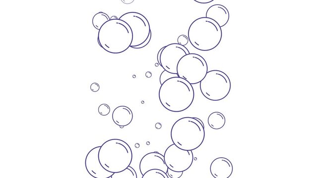 Vibrant Shiny Liquid Droplets Abstract Animation Background